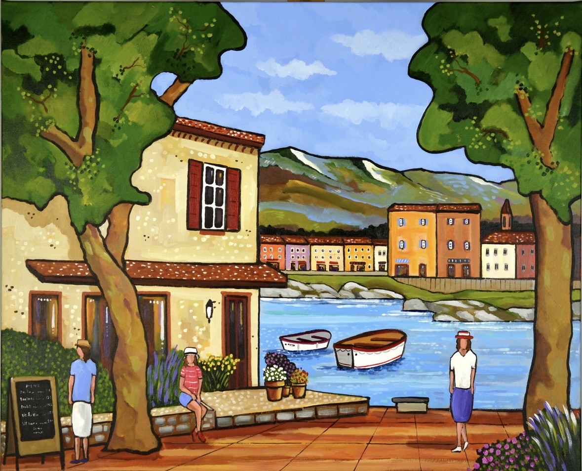 Villa Near The Sea 30x36in