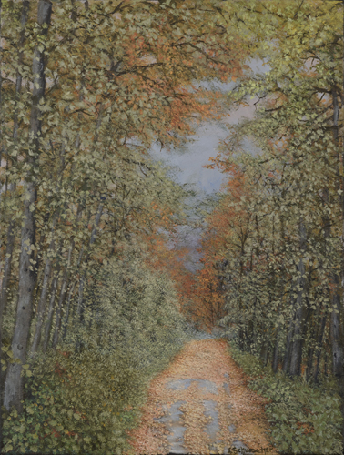 A Hazy Day 24x18in Oil on Canvas