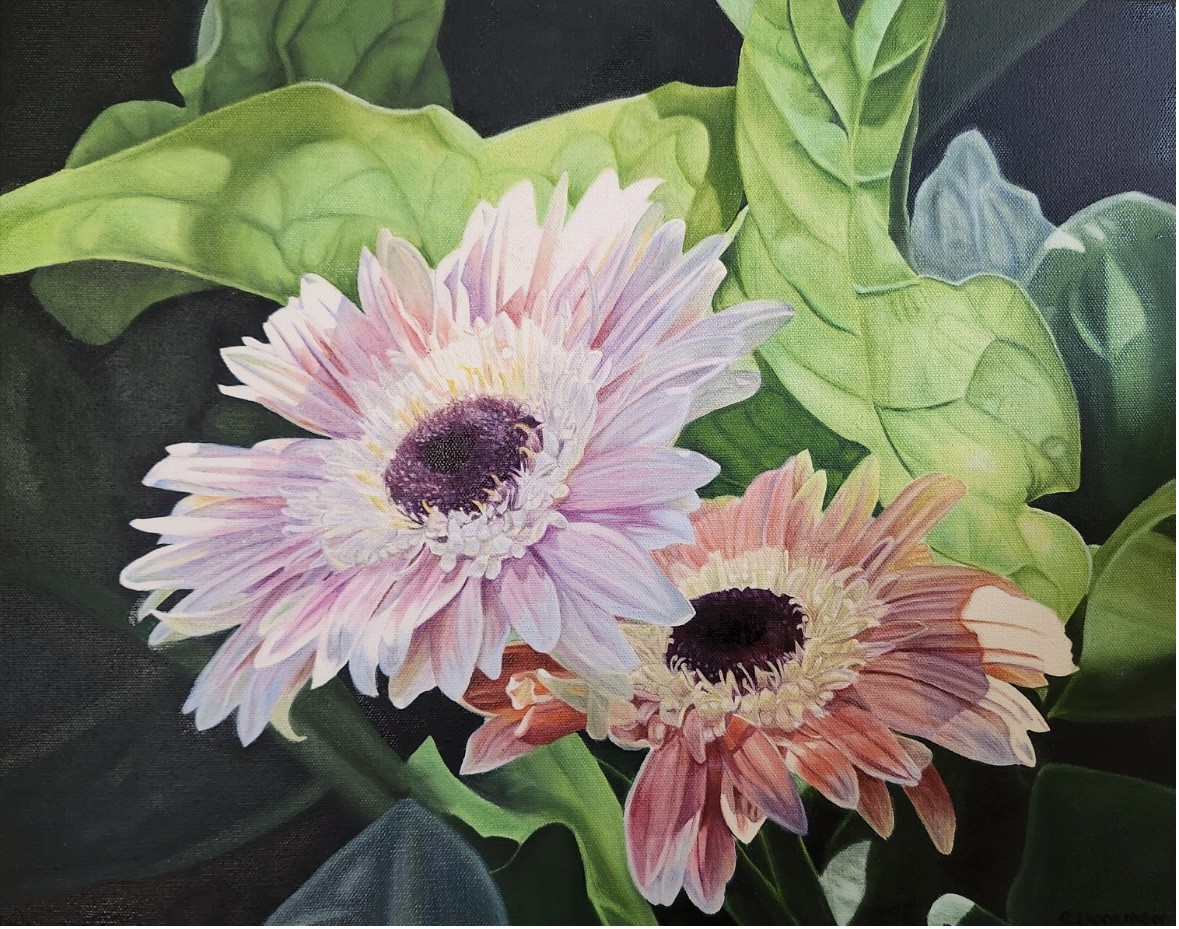 Sharing the Limelight 16x20in Oil on Canvas